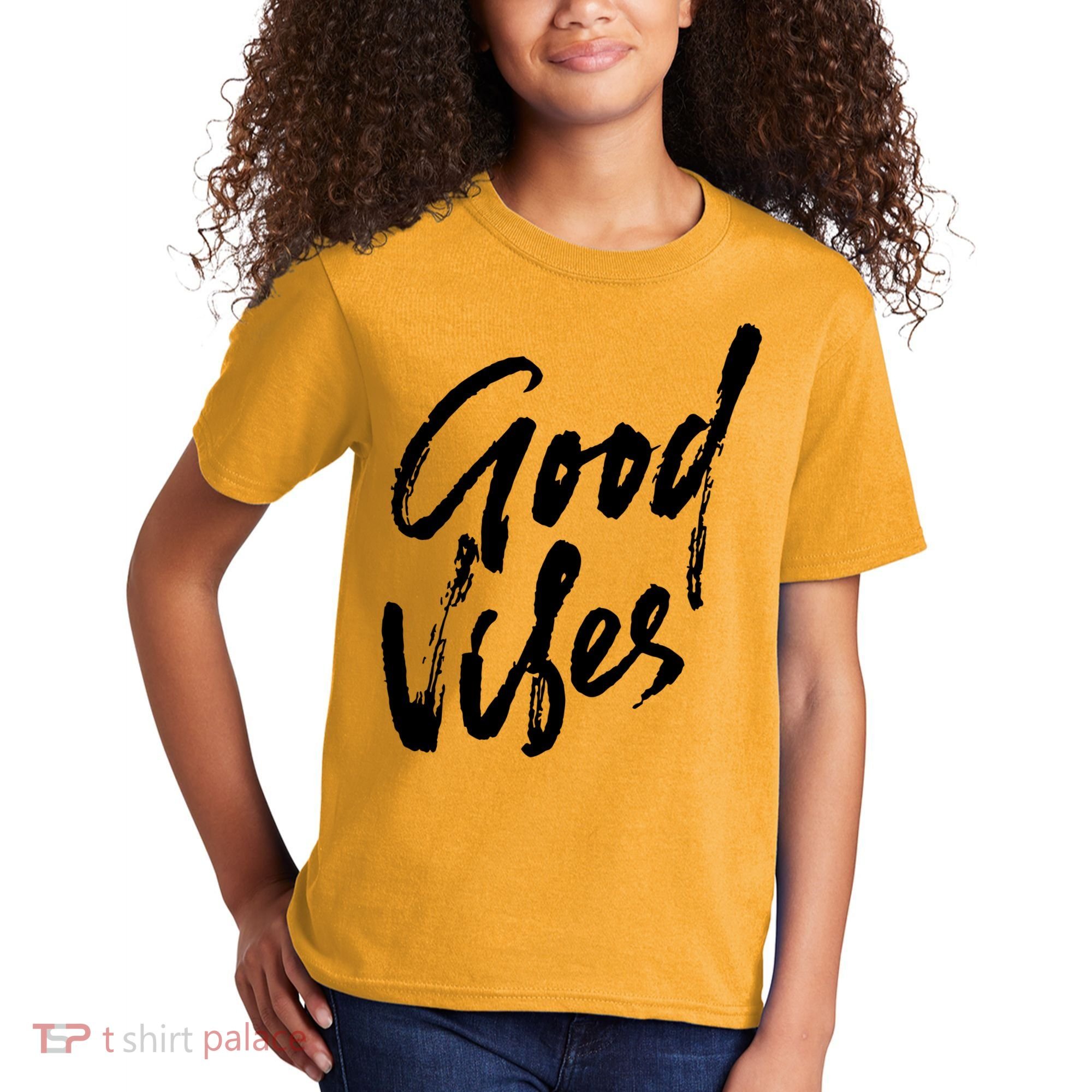 Good Vibes Positive Quote Kids T-Shirt