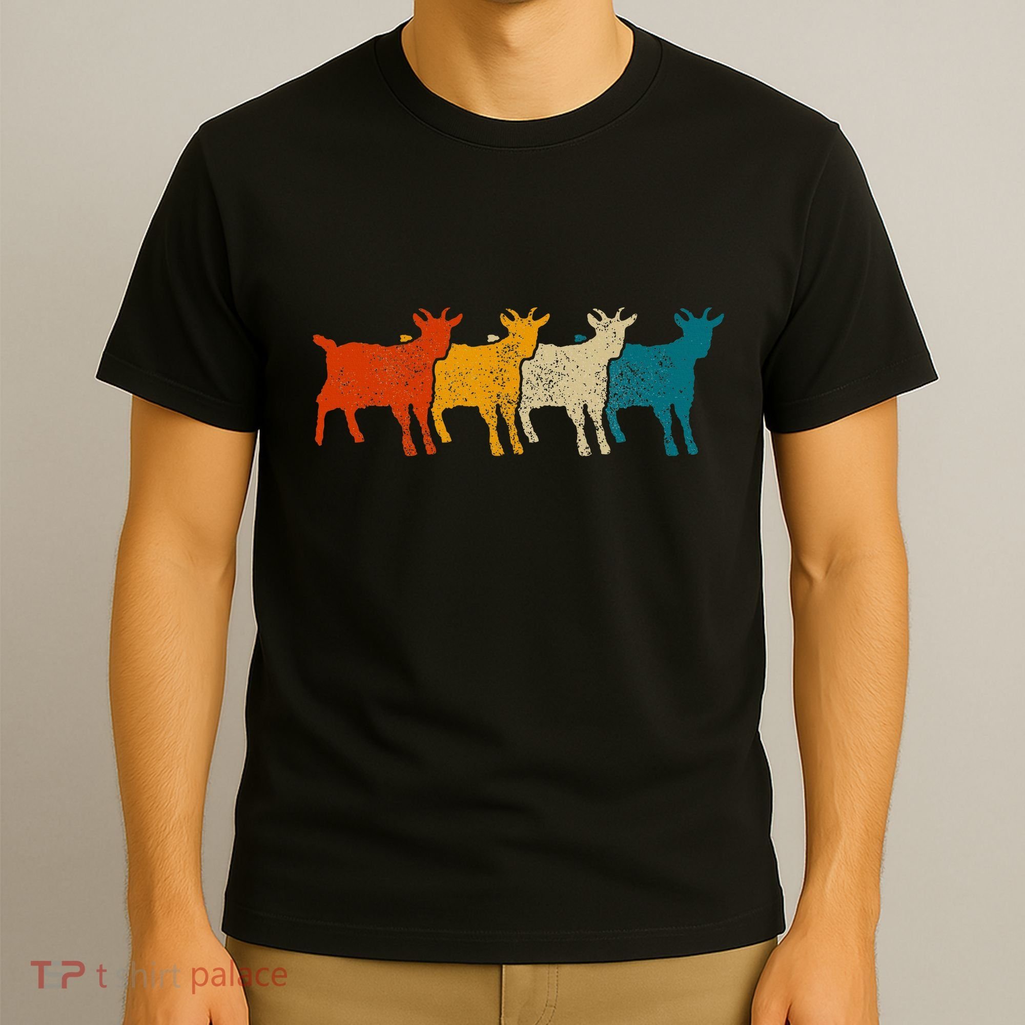 Goat Vintage Retro Farm Animal Goats T-Shirt