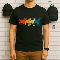 Goat Vintage Retro Farm Animal Goats T-Shirt thumb 6