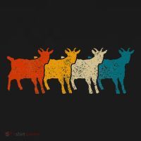 Goat Vintage Retro Farm Animal Goats T-Shirt thumb 7
