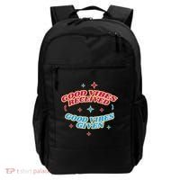 Good Vibes Received Good Vibes Given Retro Backpack thumb 0