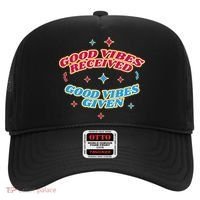 Good Vibes Received Good Vibes Given Retro Hat thumb 0