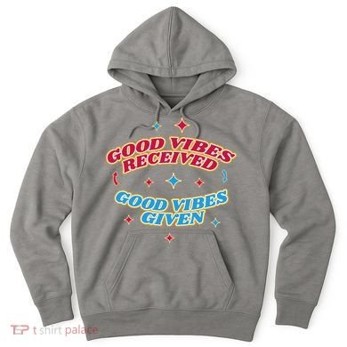 Good Vibes Received Good Vibes Given Retro Hoodie