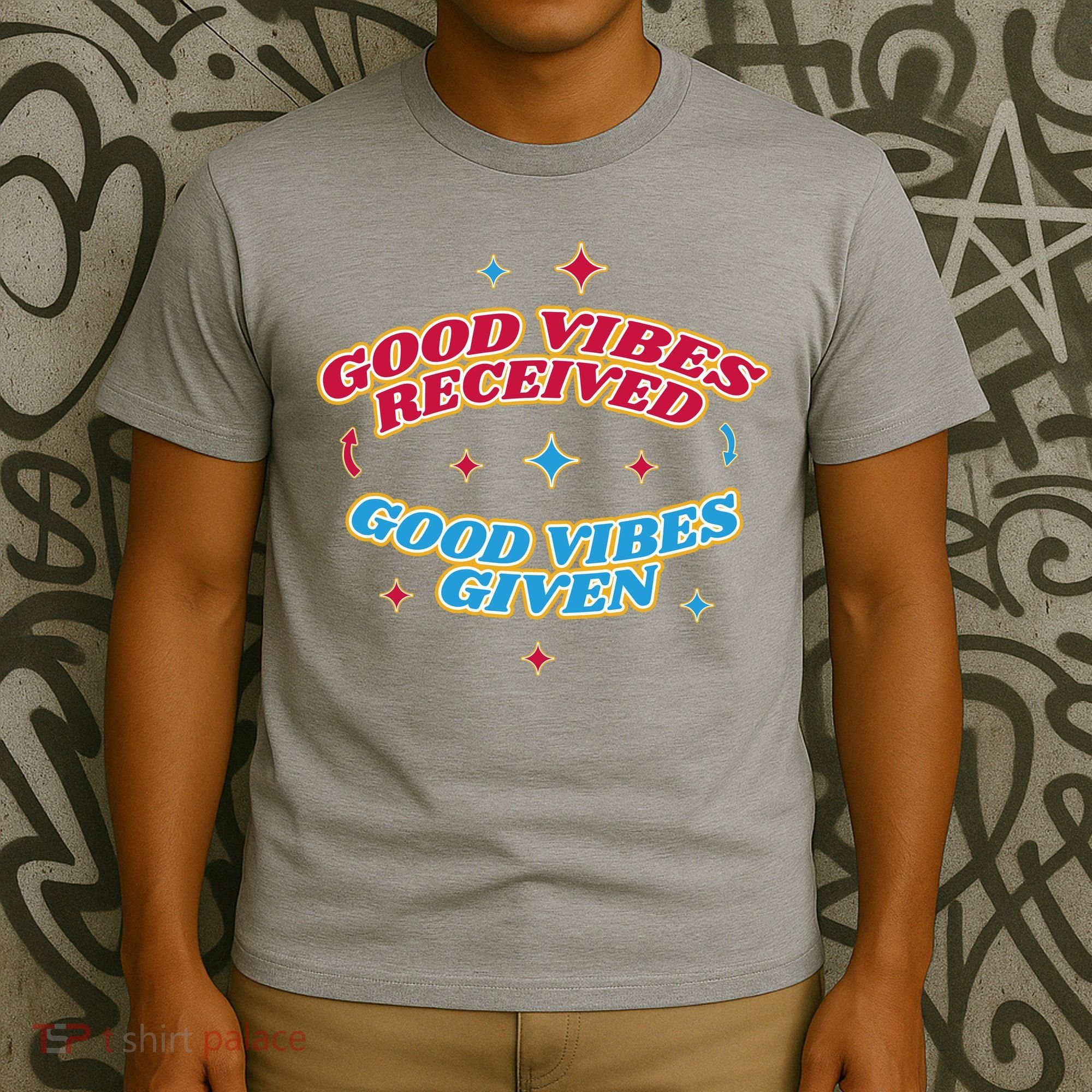 Good Vibes Received Good Vibes Given Retro T-Shirt