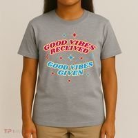 Good Vibes Received Good Vibes Given Retro T-Shirt thumb 4