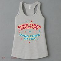 Good Vibes Received Good Vibes Given Retro Women's Tank Top thumb 3