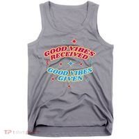 Good Vibes Received Good Vibes Given Retro Tank Top thumb 0