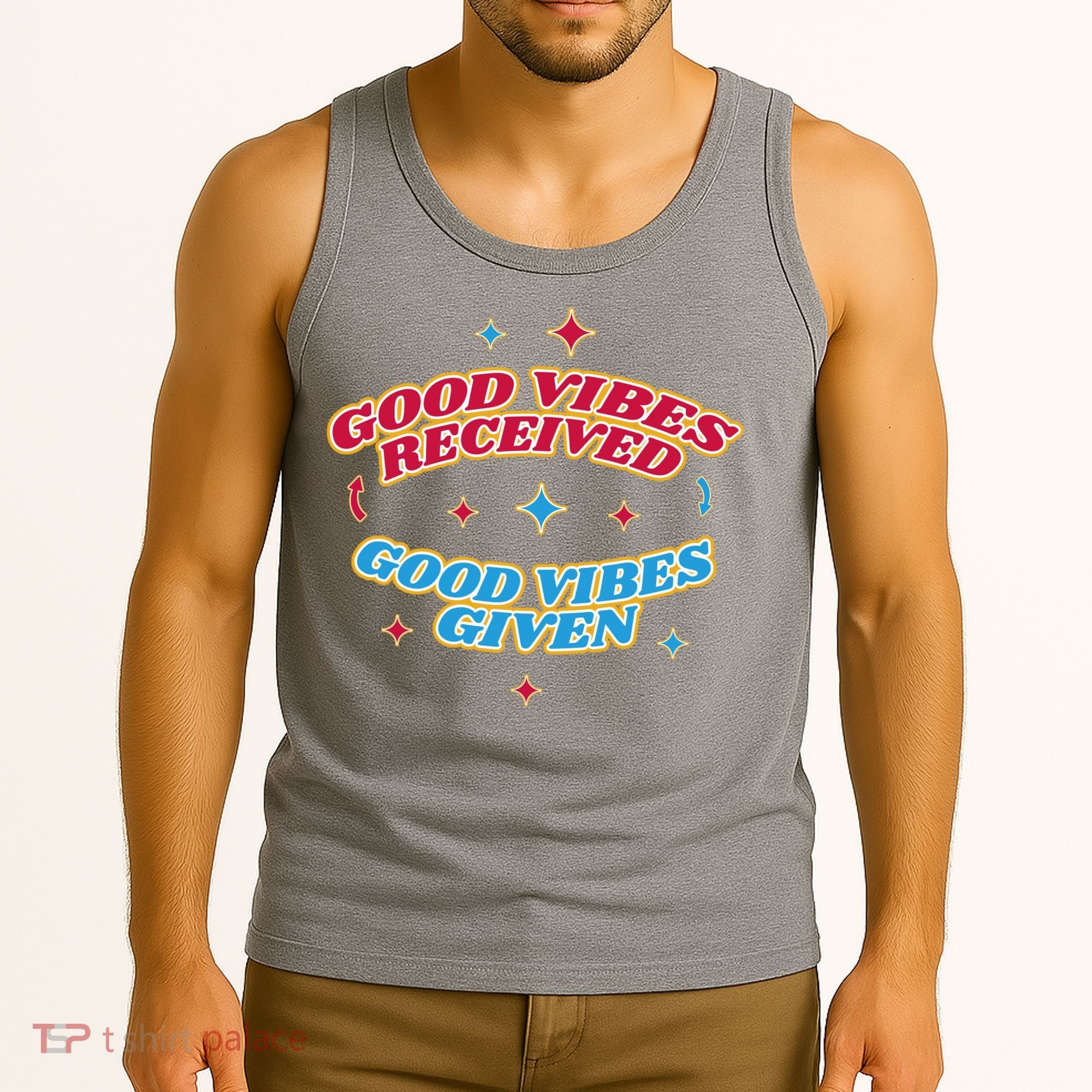 Good Vibes Received Good Vibes Given Retro Tank Top