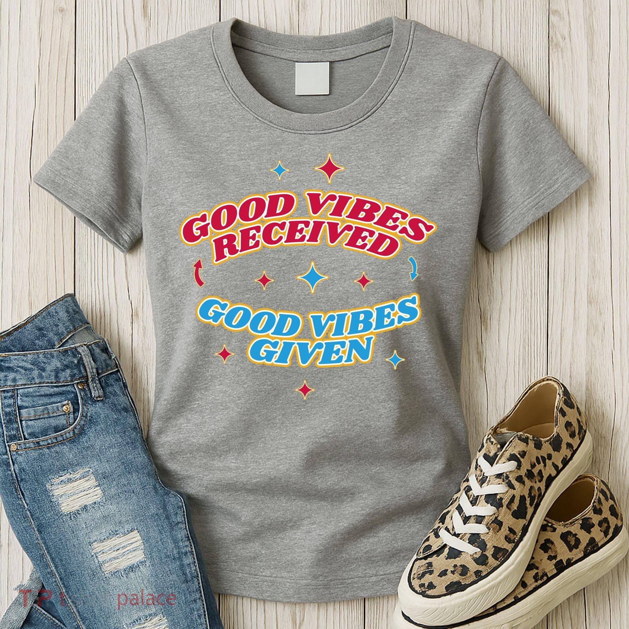 Good Vibes Received Good Vibes Given Retro Women's T-Shirt