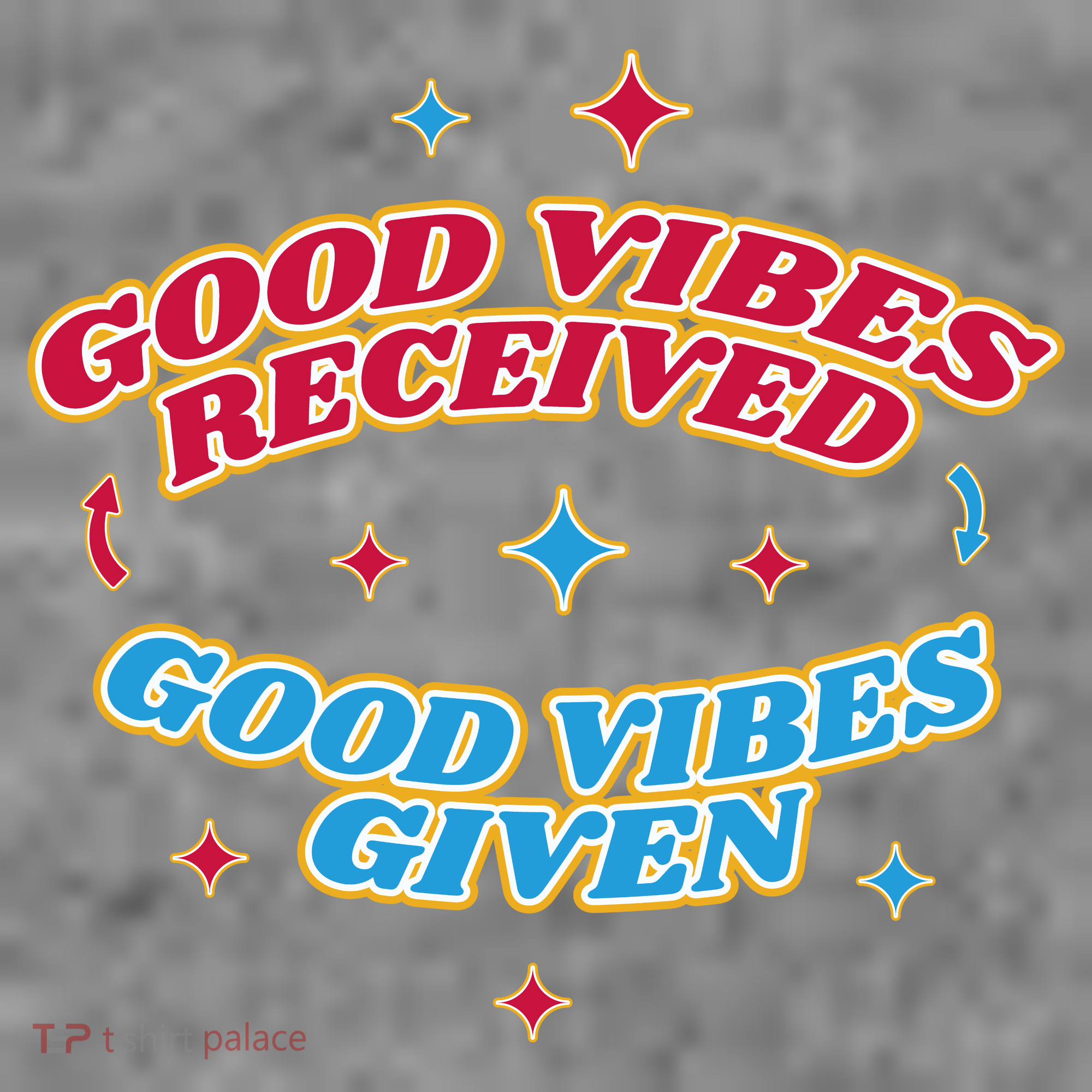 Good Vibes Received Good Vibes Given Retro Women's T-Shirt