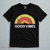 Good Vibes Rainbow Tribe Vintage Boho Hippie Cute Sun Yoga T-Shirt thumb 5