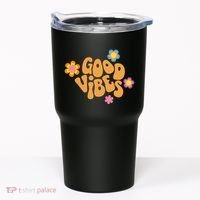 Good Vibes Retro Groovy Flower Tumbler thumb 0