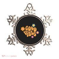 Good Vibes Retro Groovy Flower Ornament thumb 0
