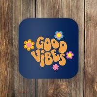 Good Vibes Retro Groovy Flower Coaster thumb 0