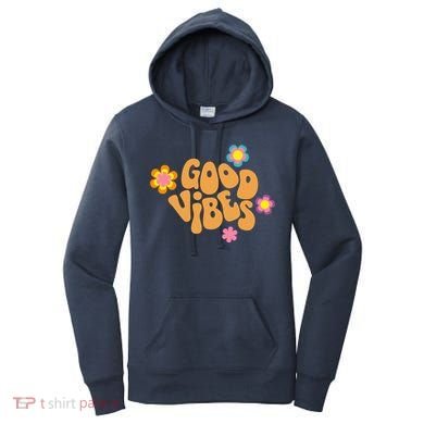 Good Vibes Retro Groovy Flower Women's Hoodie