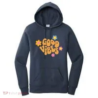 Good Vibes Retro Groovy Flower Women's Hoodie thumb 0