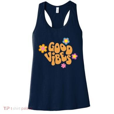 Good Vibes Retro Groovy Flower Women's Tank Top