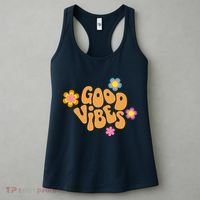 Good Vibes Retro Groovy Flower Women's Tank Top thumb 3