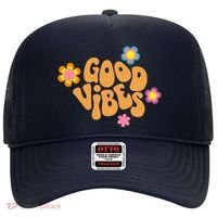 Good Vibes Retro Groovy Flower Hat thumb 0
