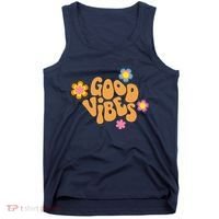 Good Vibes Retro Groovy Flower Tank Top thumb 0