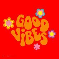Good Vibes Retro Groovy Flower Santa Hat thumb 1