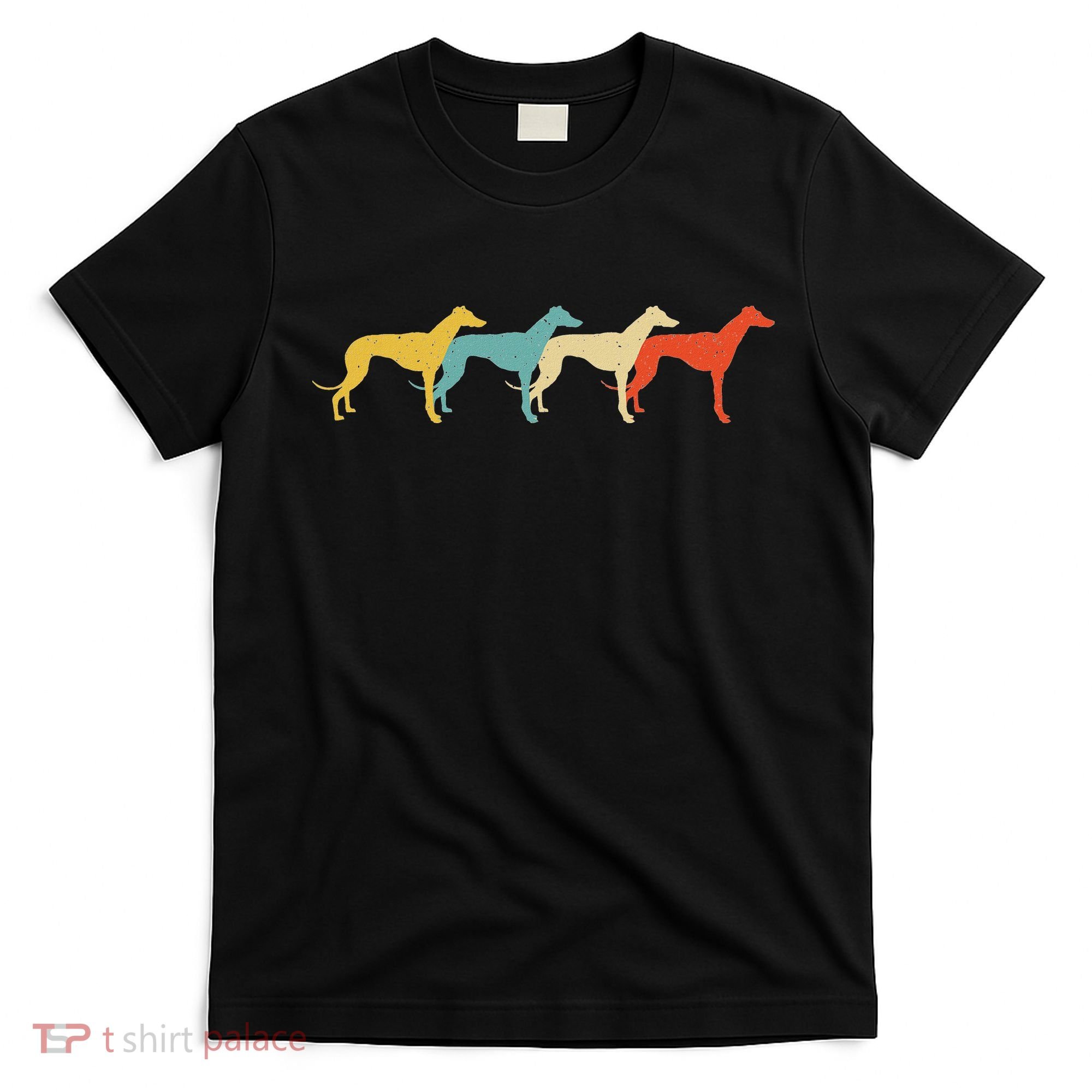 Greyhound Vintage Retro Dog Pet Racer Lover 60s 70s Gift T-Shirt