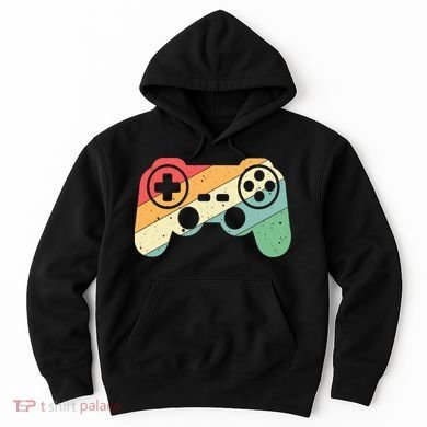 Gamer Vintage Retro Video Game Controller Gaming Hoodie