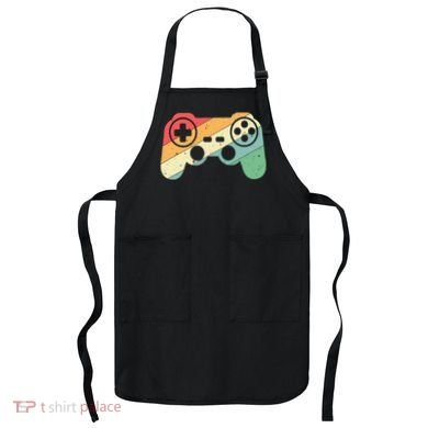 Gamer Vintage Retro Video Game Controller Gaming Apron