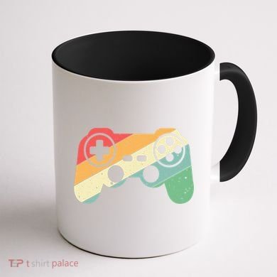 Gamer Vintage Retro Video Game Controller Gaming Coffee Mug back