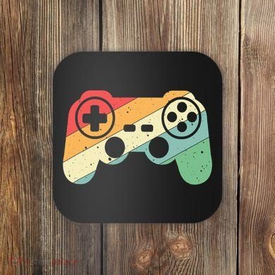 Gamer Vintage Retro Video Game Controller Gaming Coaster