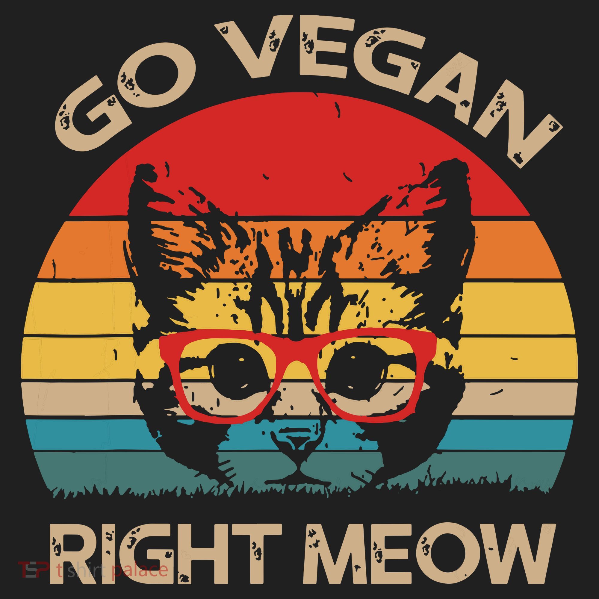 Go Vegan Right Meow Funny Cat Vegan Tumbler