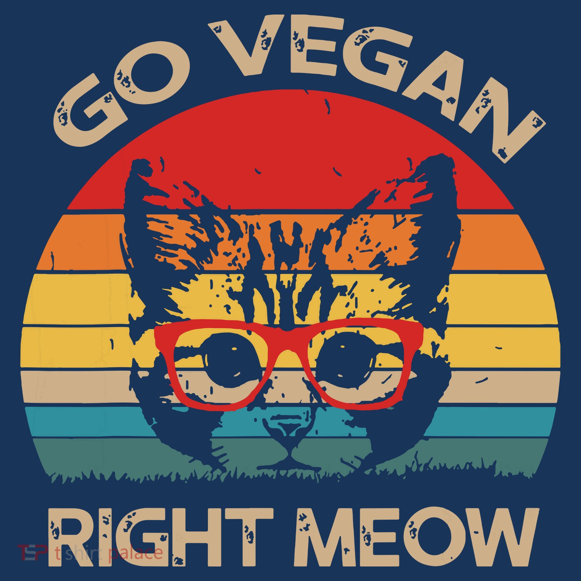 Go Vegan Right Meow Funny Cat Vegan Women's Hoodie