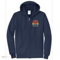 Go Vegan Right Meow Funny Cat Vegan Full Zip Hoodie thumb 0