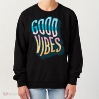Good Vibes Retro Positive Quote Women's Sweatshirt thumb 0