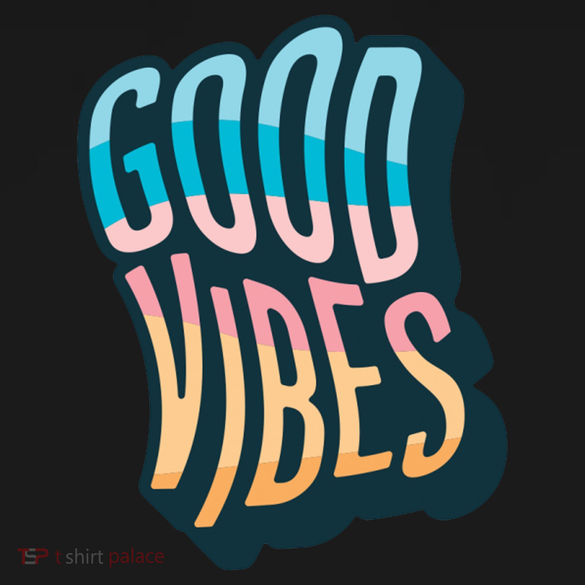 Good Vibes Retro Positive Quote Backpack