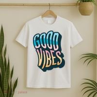 Good Vibes Retro Positive Quote T-Shirt thumb 2