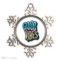 Good Vibes Retro Positive Quote Ornament thumb 0