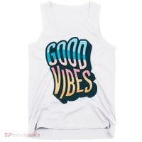 Good Vibes Retro Positive Quote Tank Top thumb 0