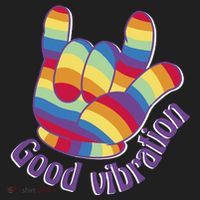 Good Vibration Rainbow Women's Sweatshirt thumb 2