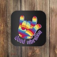 Good Vibration Rainbow Coaster thumb 0
