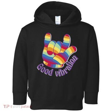 Good Vibration Rainbow Toddler Hoodie