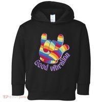 Good Vibration Rainbow Toddler Hoodie thumb 0