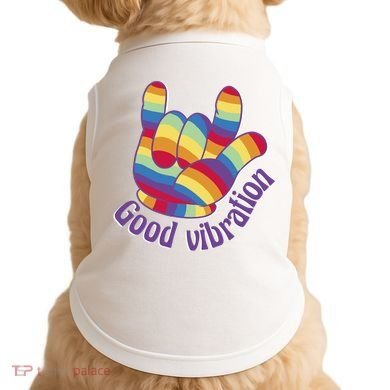 Good Vibration Rainbow Doggie Tank
