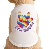 Good Vibration Rainbow Doggie Tank thumb 0