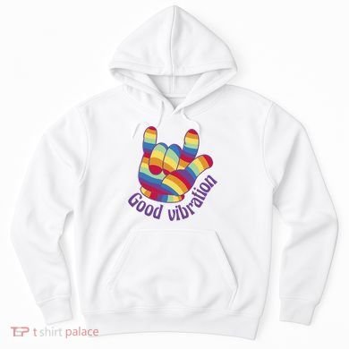 Good Vibration Rainbow Hoodie