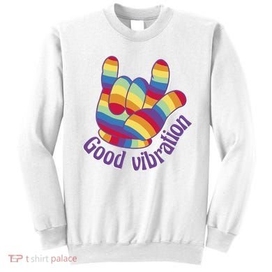Good Vibration Rainbow Sweatshirt