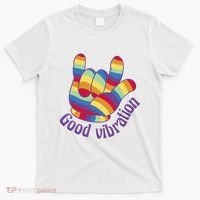 Good Vibration Rainbow T-Shirt thumb 0