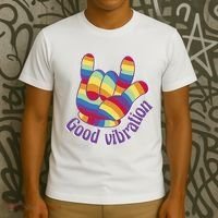 Good Vibration Rainbow T-Shirt thumb 3