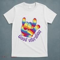 Good Vibration Rainbow T-Shirt thumb 5
