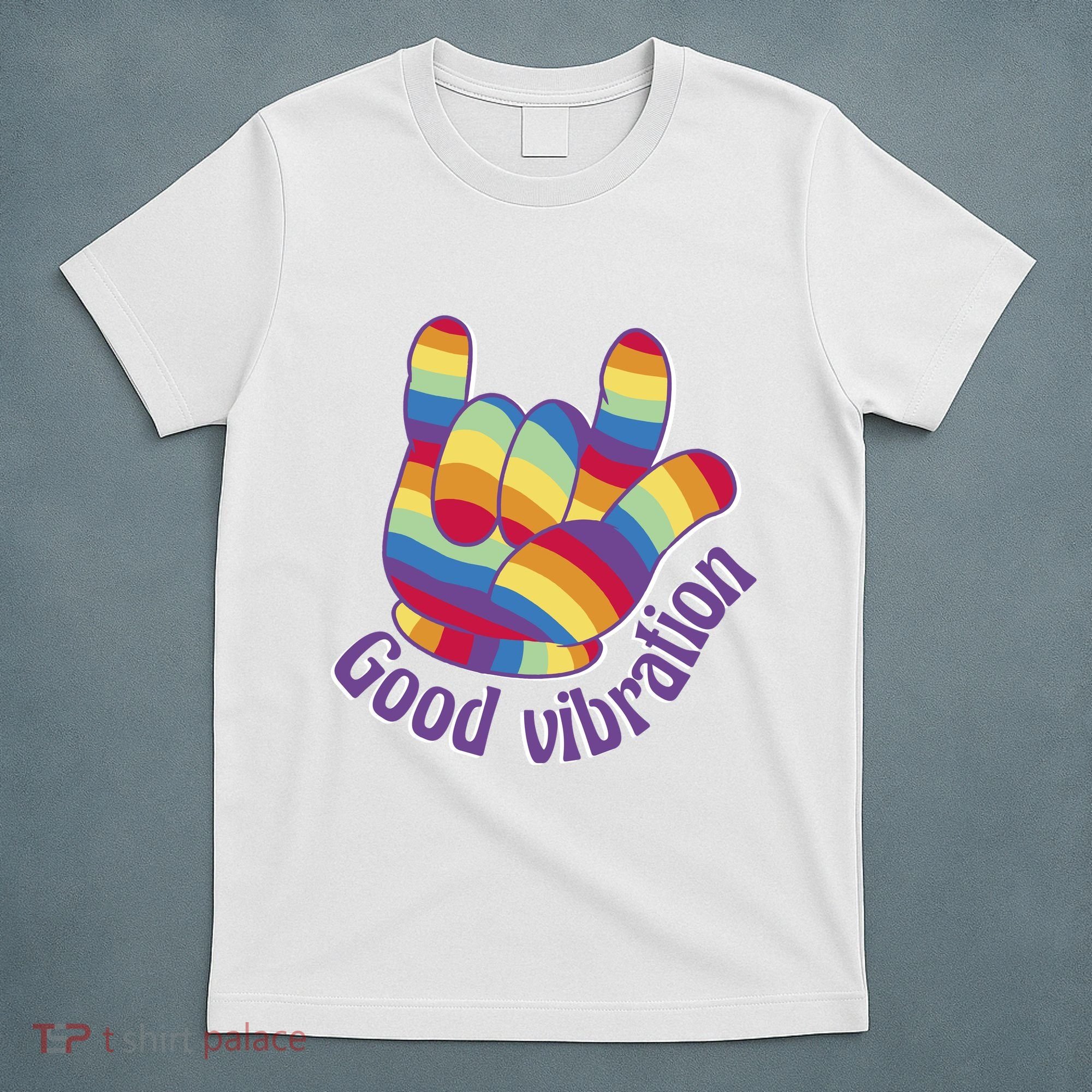 Good Vibration Rainbow T-Shirt